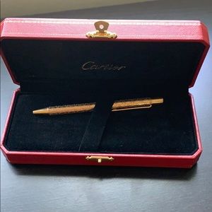 C De Cartier Ballpoint rose gold plated twist pen
